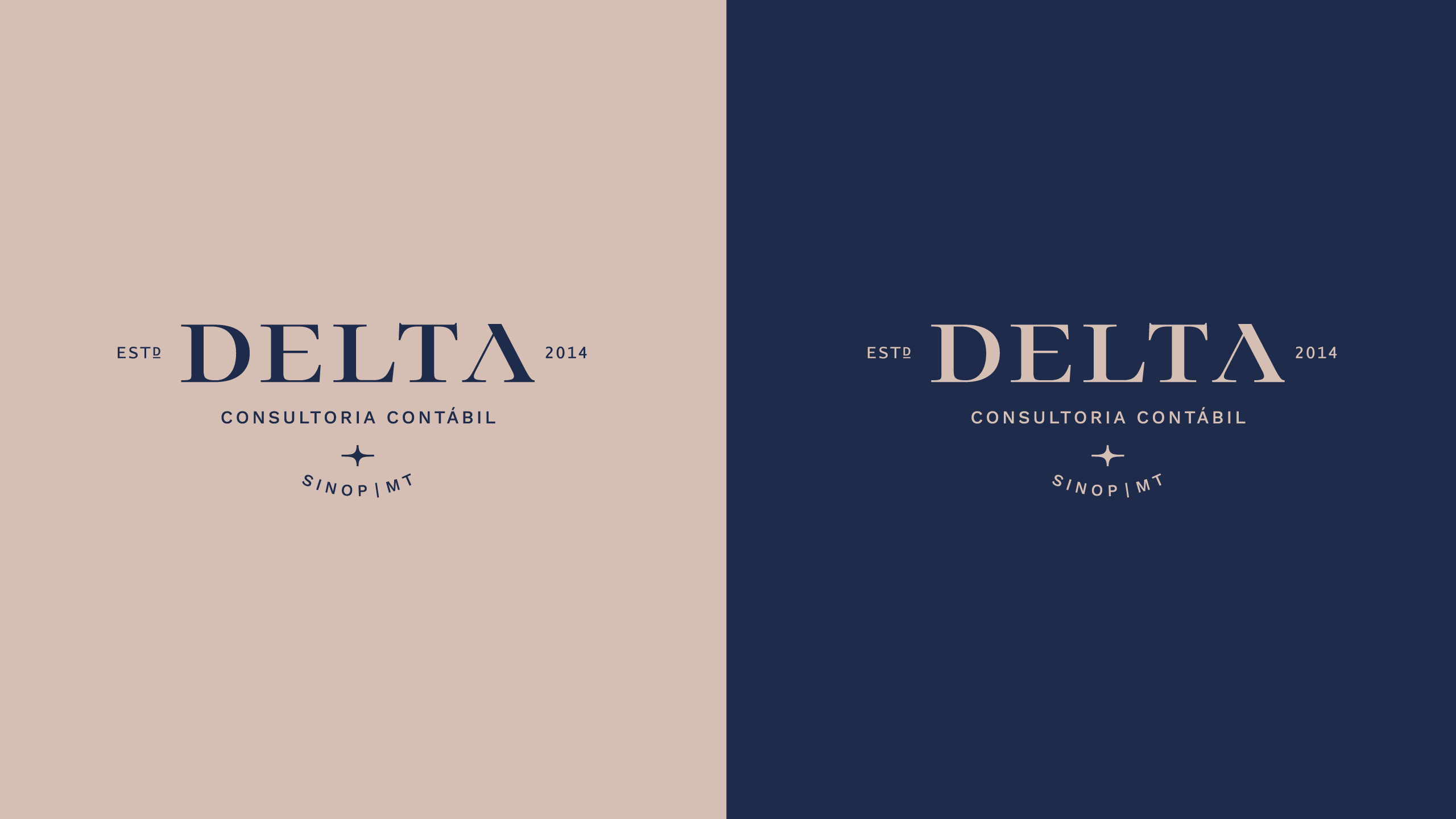 Versão horizontal do logo da Delta Contabilidade
