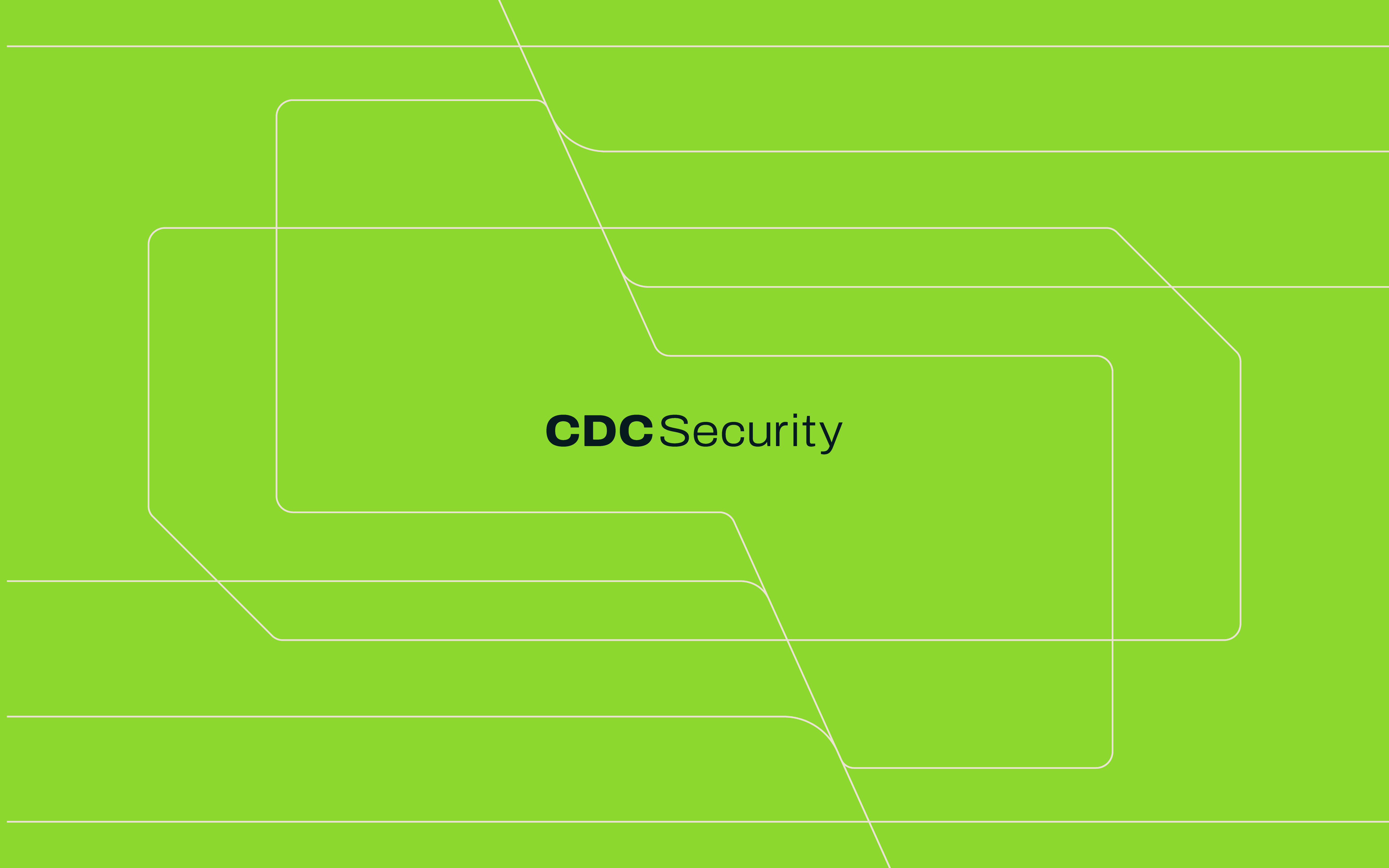 Padrão visual verde da CDC Security