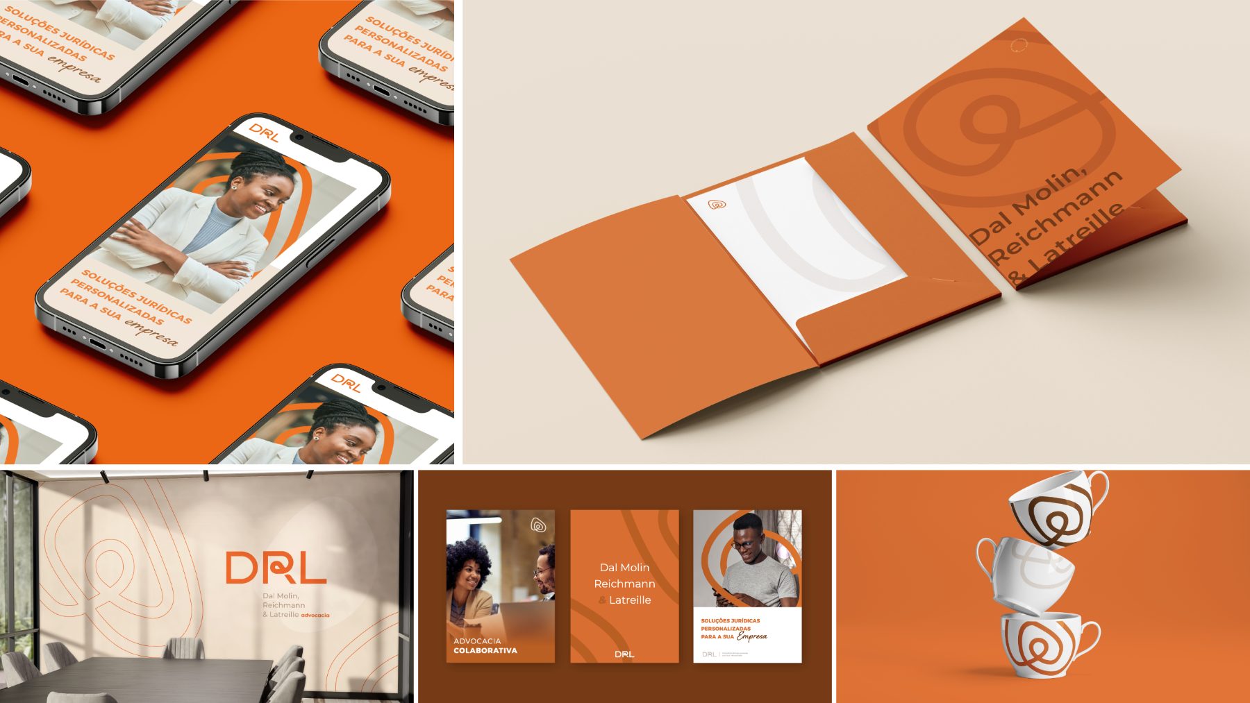 Materiais institucionais da DRL Advocacia