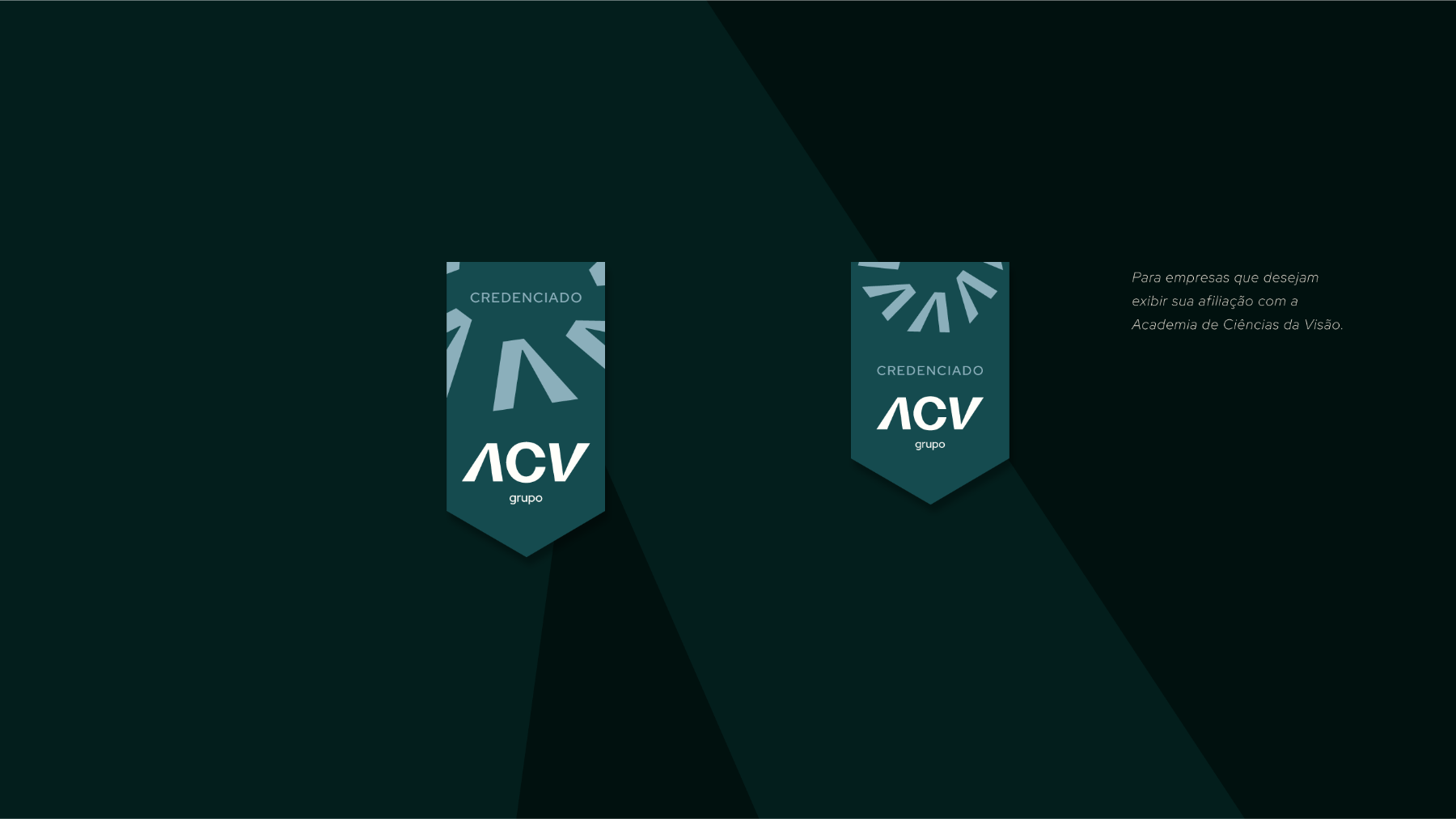 Selos de credenciado ACV