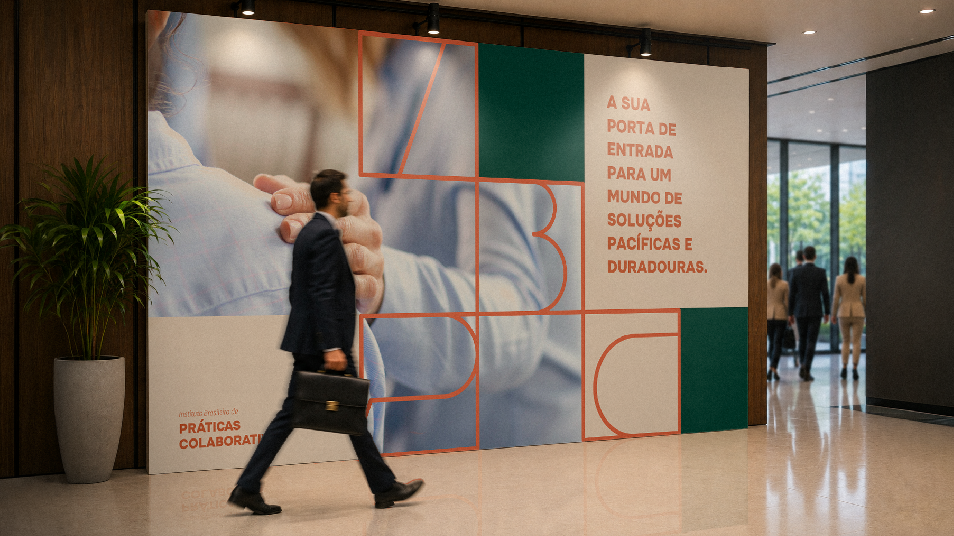 Identidade visual do IBPC no site e no celular