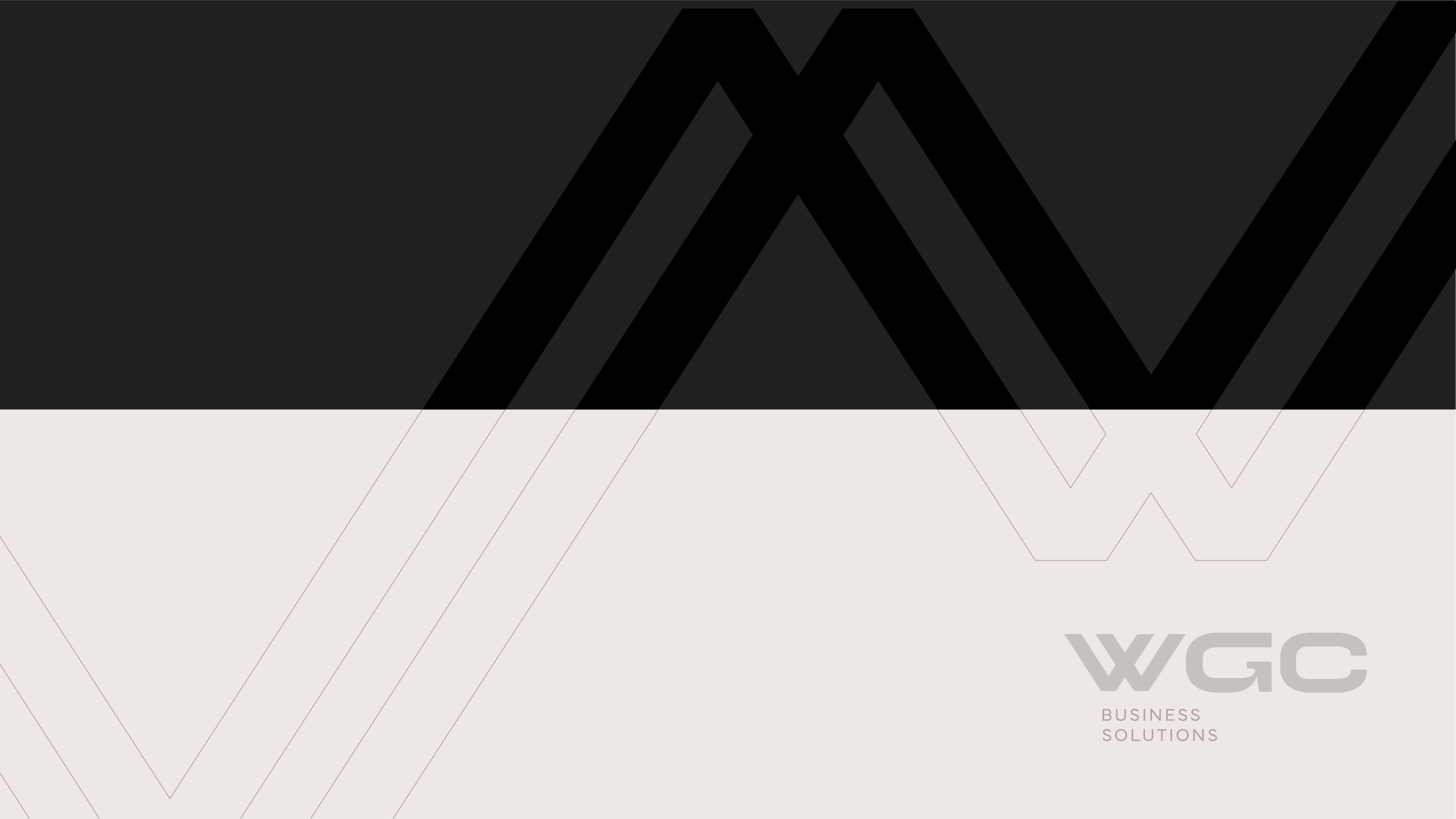 Grafismo derivado do W da marca WGC