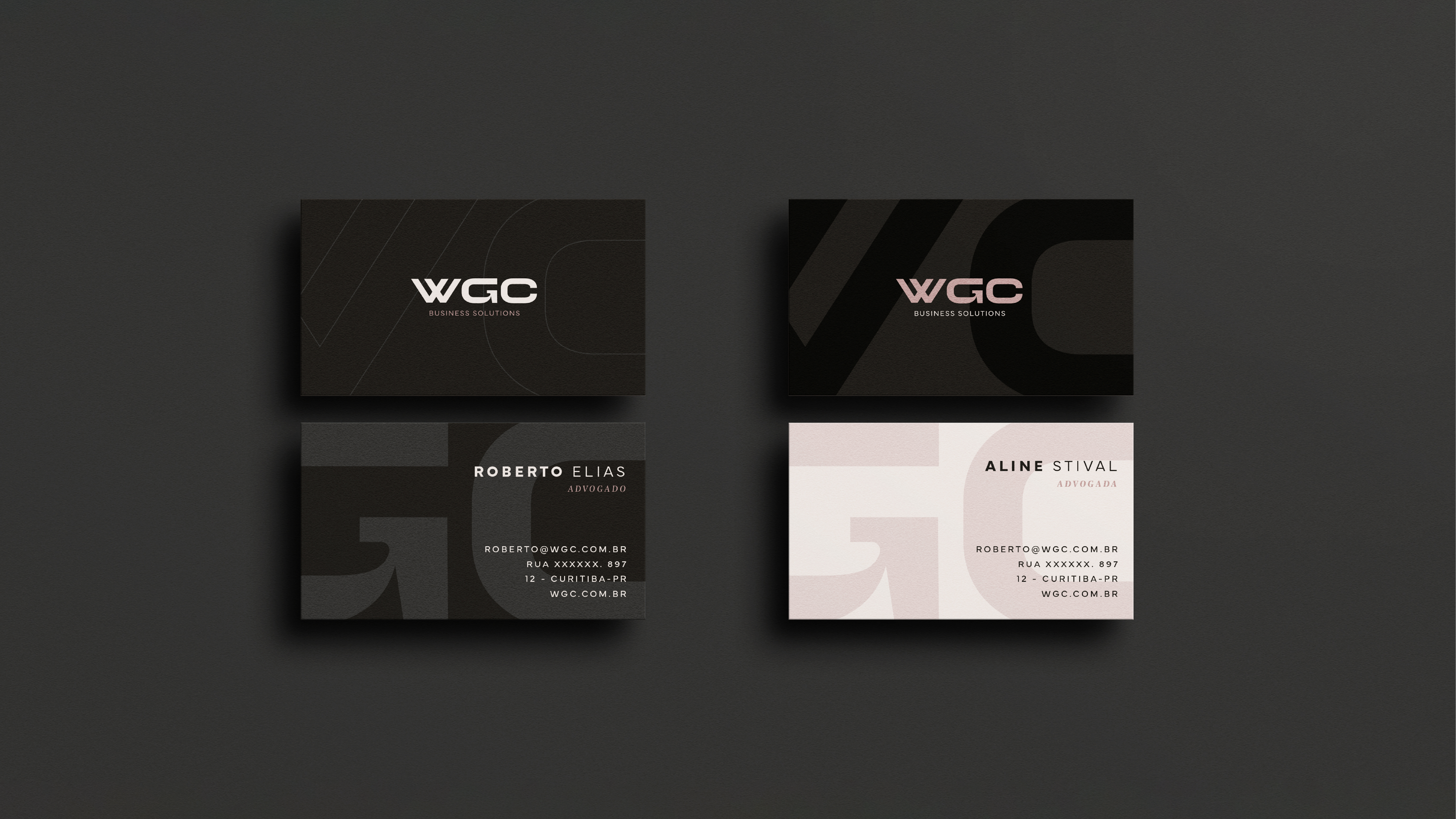 Cartões de visita da WGC